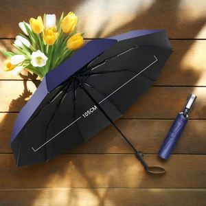 Paraguas Plegable de Tres Secciones, Impermeable, con Logotipo, Protección Solar, para Exteriores, Grande, para Mujer, Colorido, Publicitario, con Luz, para la Lluvia, para Restaurantes - Product Image 4