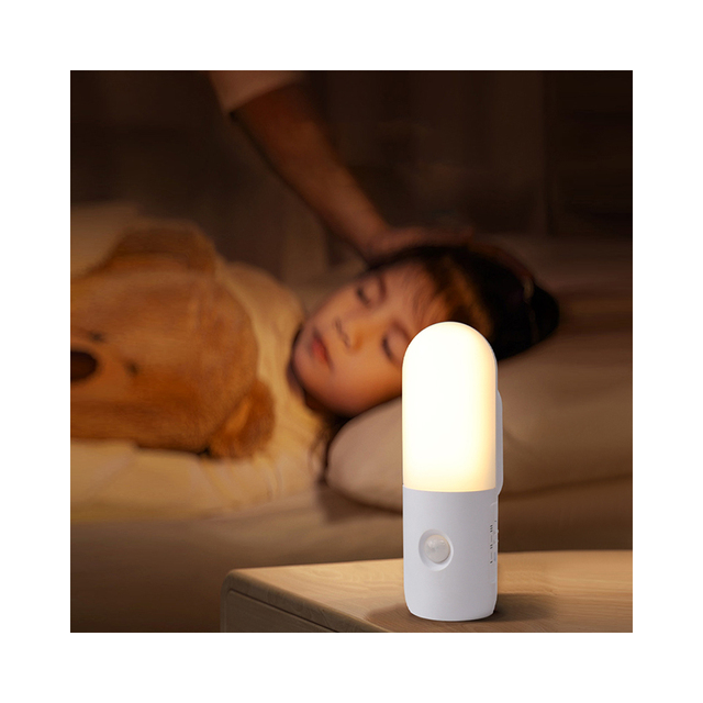 Battery USB  Rechargeable Magnetic Wall Motion Sensor Night Lamp Wardrobe Light Under Led Cabinet Lights