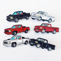 Broche personnalisée en métal de haute qualité avec logo sur mesure pour camion ou voiture, épinglette en émail souple pour vêtements