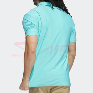 Polos en coton bambou de qualité supérieure pour hommes, à séchage rapide, à la mode avec manches courtes, réversible, coupe régulière. - Product Image 5