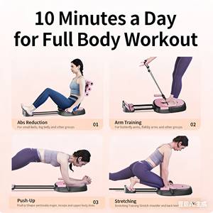 Rueda de Ejercicio Abdominal Portátil Personalizada, Gimnasio en Casa, Entrenamiento de Cuerpo Completo, Entrenamiento de Fuerza, <span class=keywords><strong>Fitness</strong></span> Unisex - Product Image 2