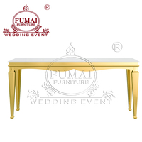 Table de bar rectangulaire moderne en acier inoxydable, longue et portable, pour usage domestique et hôtelier
