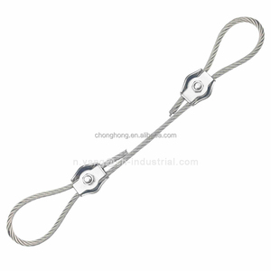 Conector empalmador de cables individuales M3, abrazadera de Cable de perno Simplex de acero inoxidable, Clip de cuerda de alambre inoxidable 304 para Cable de alambre de 1/8 pulgadas - Product Image 5