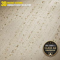 Panneau mural en pierre flexible Travertine MCM ignifuge pour la décoration intérieure des restaurants, cafés et bars, installation facile