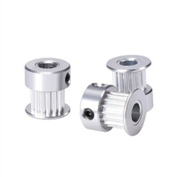 Mesin roda gigi 16 katrol pengatur waktu Printer 3D yang berputar CNC-GT2 mesin roda gigi CNC Aluminium 5mm