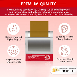 Films Orales Naturels de <span class=keywords><strong>Propolis</strong></span> et de Ginseng Rouge OEM – Complément Alimentaire pour Stimuler la Mémoire et l'Énergie chez les Adultes - Product Image 3