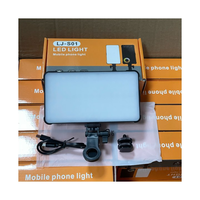Lampe à pince super lumineuse LJ-S01, version trois couleurs, idéale pour les caméras de téléphone portable, la vidéo et la photographie, complément lumineux