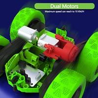KK nouveau Double face cascadeur roulant télécommande voiture LED éclairage 2.4 GHz pour les garçons télécommande dérive voiture divertissement