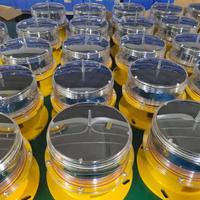 Lampu Peringatan Penghalang Penerbangan Led Solar Intensitas Tinggi Lampu Tenaga Surya