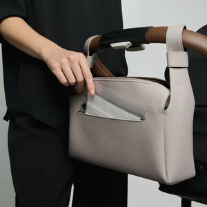 <span class=keywords><strong>Sac</strong></span> de rangement universel en cuir PU pour couches, <span class=keywords><strong>sac</strong></span> fourre-tout polyvalent pour maman <span class=keywords><strong>avec</strong></span> sangle de fixation pour poussette, idéal pour les voyages en extérieur - Product Image 4