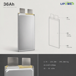 Baterai Semi-Solid State ULi 400Wh/kg 3.7V 36Ah dengan Pengosongan Tinggi, Baterai Densitas Energi Tinggi, Sel Pouch Li-ion untuk UAV/eVTOL - Product Image 2