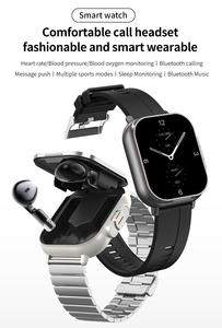 Reloj Inteligente <span class=keywords><strong>2</strong></span> en <span class=keywords><strong>1</strong></span> con Auriculares TWS Inalámbricos, Monitoreo de Salud, Registro de Actividad Física, Recordatorios, Relojes Inteligentes para Hombres y Mujeres - Product Image 3