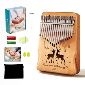 17 Toetsen Thumb Piano Chromatische Muzikale Kalimba Voor Professionele Spelen