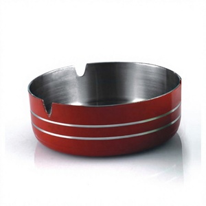 Cenicero de Acero Inoxidable, Ceniceros Metálicos Personalizados, Accesorios para Ceniceros, Cenicero de Acero Inoxidable con Diseño Acanalado - Product Image 1