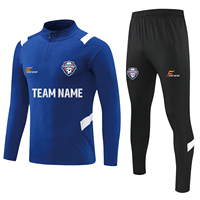 Veste de football d'entraînement pour homme, demi-zip, respirante, écologique, couleur unie, pour club, vente en gros