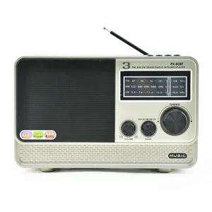 Radio Retro XING PX-80BT, PX-80BT de madera, Fm/Am/Sw, 3 bandas, con reproductor Mp3