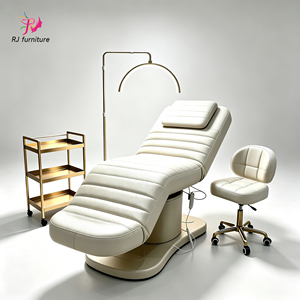 Electric 3 Motors Beauty Facial Bed <b>Adjustable</b> <b>Height</b> Reclining Cosmetic Spa Massage Bed for Eyelash Tattoo Salon Clinic - Product Image 1