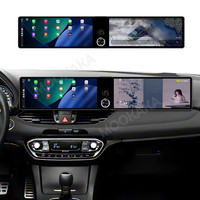 MOOKAKA Dual 12.3 pouces Android 15 pour Hyundai I30 2017-2022 Car Stereo Multimedia GPS Navi Wireless CarPlay Head Unit WiFi 4G