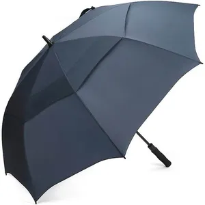 Tùy Chỉnh Lớn 30 Inch Tự Động Mở Ô Golf Đôi Tán Windproof Golf Umbrella Với Logo In Ấn