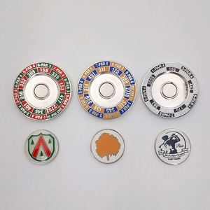 Marqueurs en cuir en vrac avec logo personnalisé, marqueurs de balle de golf en métal magnétique vierge bon marché - Product Image 5