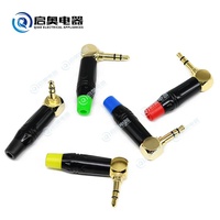 Connecteur audio stéréo de haute qualité 3,5 mm, prise jack 1/8 pouce, 3 pôles, plaqué or, accessoire