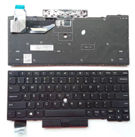 Keyboard Baru Asli Dengan Lampu Latar untuk Thinkpad X280 YOGA X395 X390 X13 L13 A285 Keyboard Notebook Dengan Tombol Pointer