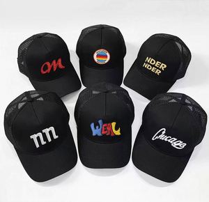 Gorra Deportiva Personalizada para Fiestas al Aire Libre de Verano, Gorra Casual de Visera Plana con Malla y Letra Bordada Chicago, Gorras de Béisbol - Product Image 4