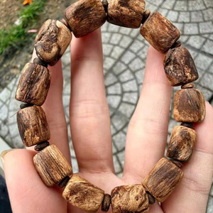 Pulsera de Cuentas de Madera Natural Hecha a Mano, Pulsera Elástica de Madera Unisex, Joyería Budista para Meditación, Yoga y Oración, Regalo - Product Image 1
