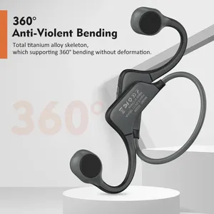 Casque sans fil à conduction osseuse <span class=keywords><strong>Paramita</strong></span> DG08C à oreille ouverte avec indicateur LED, étanche IPX-6 pour un design sportif 5.3 - Product Image 2