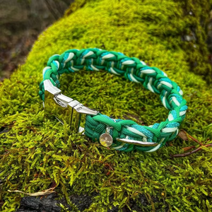 550เพอร์โรปลอกคอสัตว์เลี้ยงส่วนบุคคลแบบทนทานพร้อมฮาร์ดแวร์สายจูงเชือกพาราคอร์ดแบบถักแบบเก่า - Product Image 4