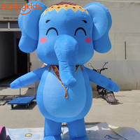 Mascotte animale gonflable lumineuse personnalisée, modèle de personnage sur mesure pour la décoration artistique des centres commerciaux