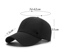 Gorra de Secado Rápido para Hombre, Gorra de Sol Delgada para Exteriores, Publicitaria, Promocional, de Verano, Transpirable y Ligera, Tipo Béisbol