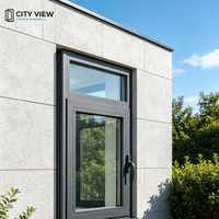 Ventana Abatible de Aluminio con Doble Vidrio y Triple Acristalamiento, Ventanas Oscilobatientes o de Aplique para Casa con Mosquitera
