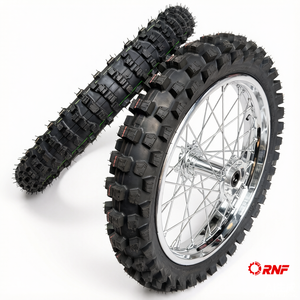 Ensemble <span class=keywords><strong>de</strong></span> roues chromées complètes pour Surron Ultra Bee, pneus à crampons 80/100-19 100/90-18, jantes à rayons 19'' 18'' pour moto tout-terrain électrique - Product Image 1