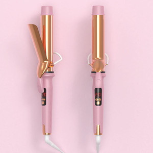 <span class=keywords><strong>Curling</strong></span> Irons Chuyên Nghiệp Kép PTC Nóng Lớn Thùng Dài Tourmaline Gốm Điện <span class=keywords><strong>Curling</strong></span> Sắt Tóc Curler - Product Image 1