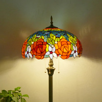 Lampe de sol en verre teinté artisanal rétro turque marocaine, style méditerranéen, pour salon, chambre, villa, hôtel