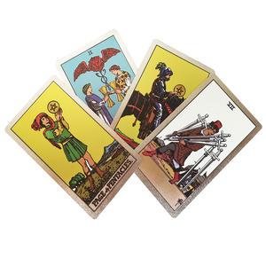Wasserdichte Goldfolie Luxus-Plastik-Tarotkarten Buntes Wahrsage-Brettspiel mit Exquisiter Klappbox und Anleitung - Product Image 5