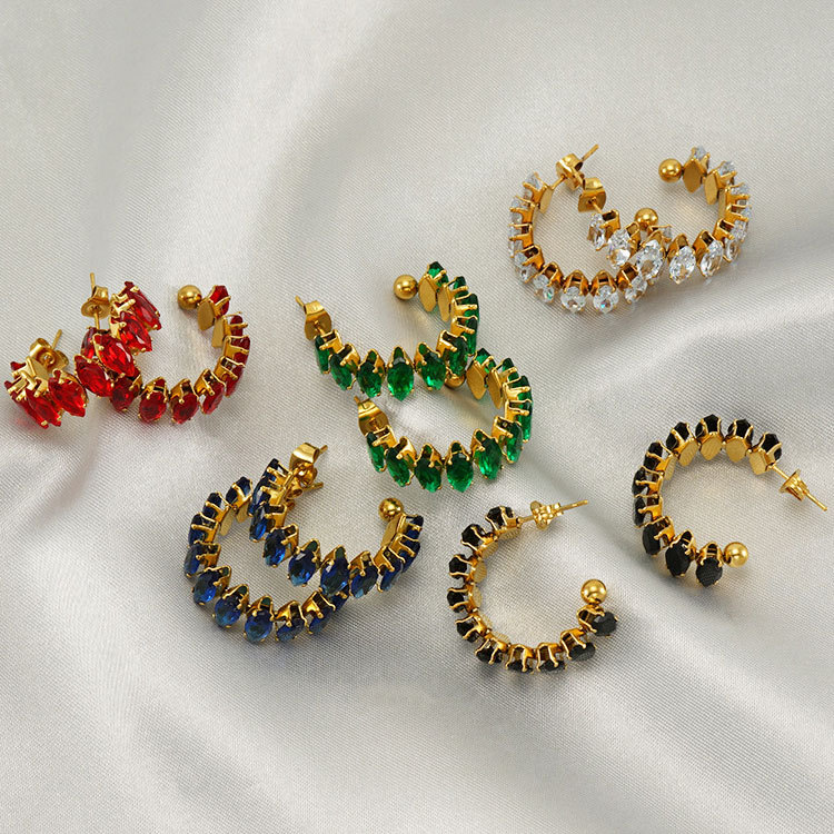 Fashion Real Gold Plated Bowknot Stud
