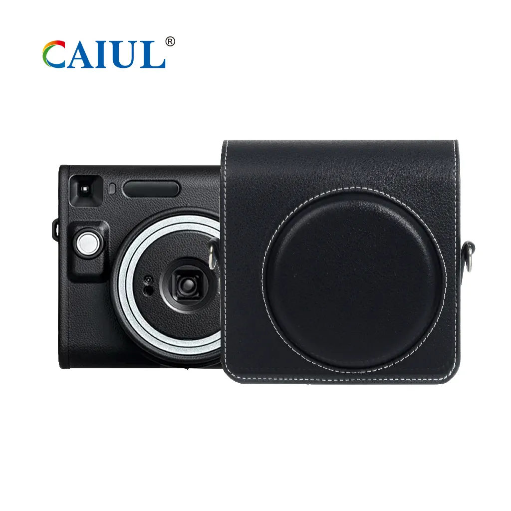 Wholesale Solid Vintage PU Leather Anti Drop Durable Photography Storage Protective Case Instax SQ40 Camera Bag