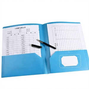 Porte-documents A4 en PP à deux poches, dossier en plastique robuste avec emplacement pour cartes de visite, pour organiser les papiers du bureau ou de l'école - Product Image 6
