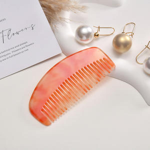 QIYI nuova moda alla moda personalizzata 9.5*4.5cm tasca a forma di mezza luna acetato squisito pettini per capelli - Product Image 3