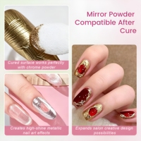 Gel de sculpture 3D pour ongles OEM sans HEMA, 12 couleurs, pour poudre chromée, gel de moulage, nail art, logo personnalisé, fournitures de salon