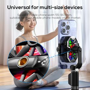 Ventilador <span class=keywords><strong>de</strong></span> refrigeración LED RGB <span class=keywords><strong>de</strong></span> alta potencia DL21, Enfriador <span class=keywords><strong>de</strong></span> teléfono móvil <span class=keywords><strong>de</strong></span> doble pantalla con Clip trasero <span class=keywords><strong>para</strong></span> teléfonos móviles y controladores <span class=keywords><strong>de</strong></span> juegos - Product Image 2