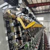Machine à bobiner à tambour rainuré Kingkangda pour fil fantaisie, vente en gros d'usine, moteur PLC, machines textiles, fil de coton