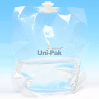 Prêt à expédier sans BPA 5L/10L pour sacs à eau Kangen pour la randonnée pour boire de l'eau minérale bière récipient à eau en plastique transparent côté S