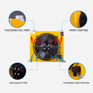Excavator Hydraulic Oil Cooler DC12V 24V AC 220v 380v 80w AH1417 150L/min Heat Exchanger - Product Image 5