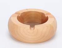 Boîte en bois écologique personnalisée Conteneur rond en bois Cendrier pour cigarettes et cigares à fumer en érable