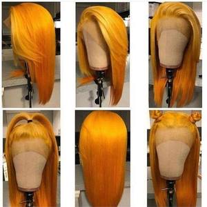 Perruque de Cheveux Humains Vierges Brésiliens en Noir Naturel 1B Long Full Lace Wig avec HD Lace Black <span class=keywords><strong>Blonde</strong></span>, 100% - Product Image 2