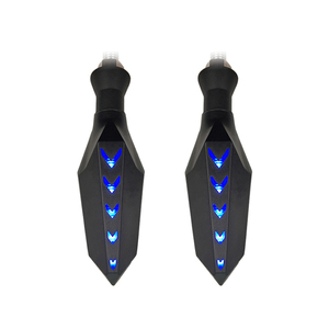 Feux de jour universels ADT pour moto, 12 LED, bleus, clignotants dynamiques jaunes, clignotants séquentiels à défilement - Product Image 6