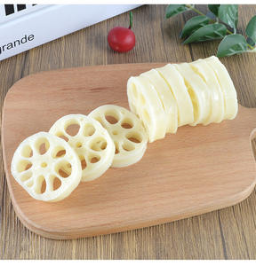 Tranches de racine de lotus artificielles en PVC, accessoires de cuisine de dessin animé, modèles alimentaires pour restaurants, présentoirs de vitrine, décoration intérieure, tendance mode - Product Image 5